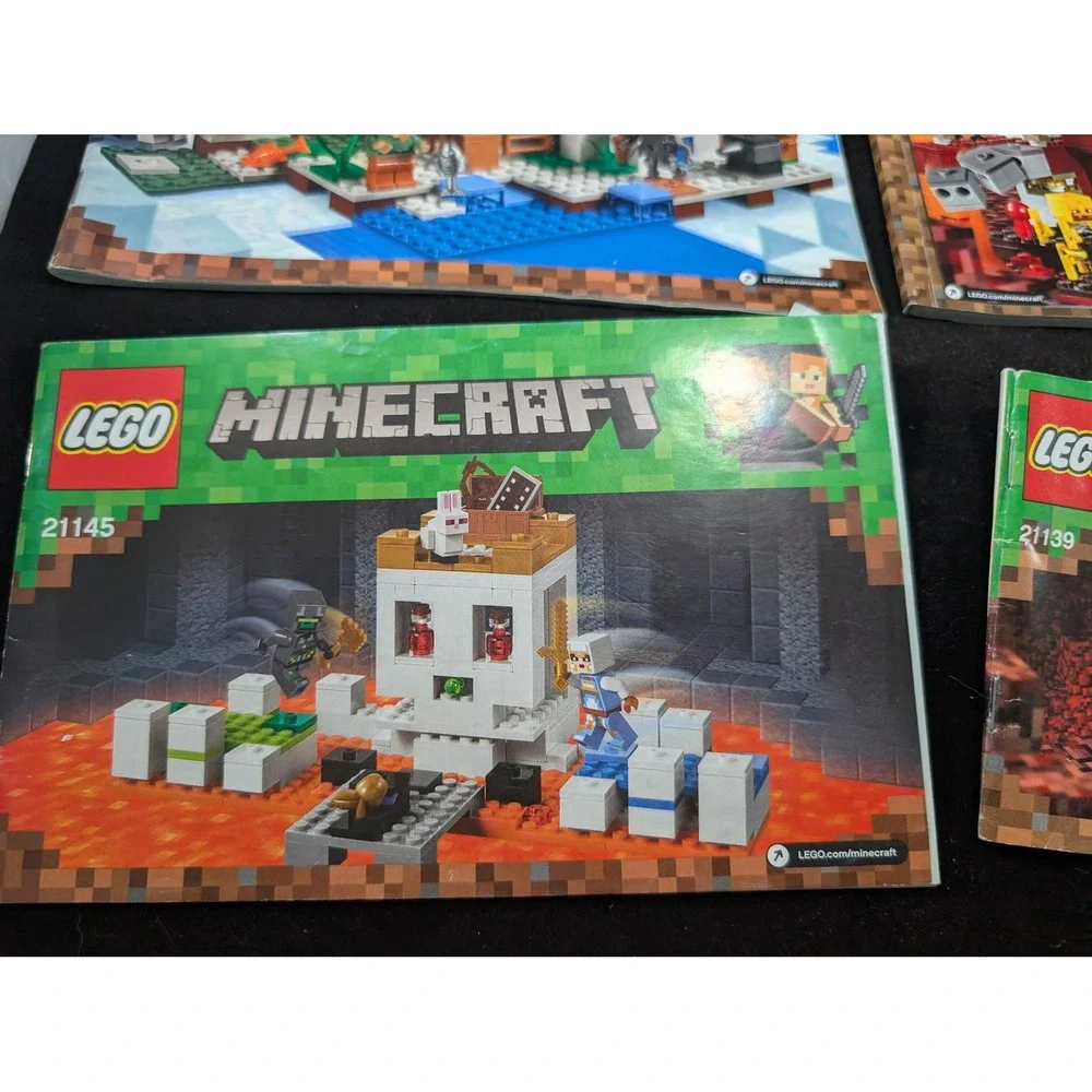 LEGO Minecraft Instruction Manual Lot 21143 21160 21142 21154 21168 21145 21139
